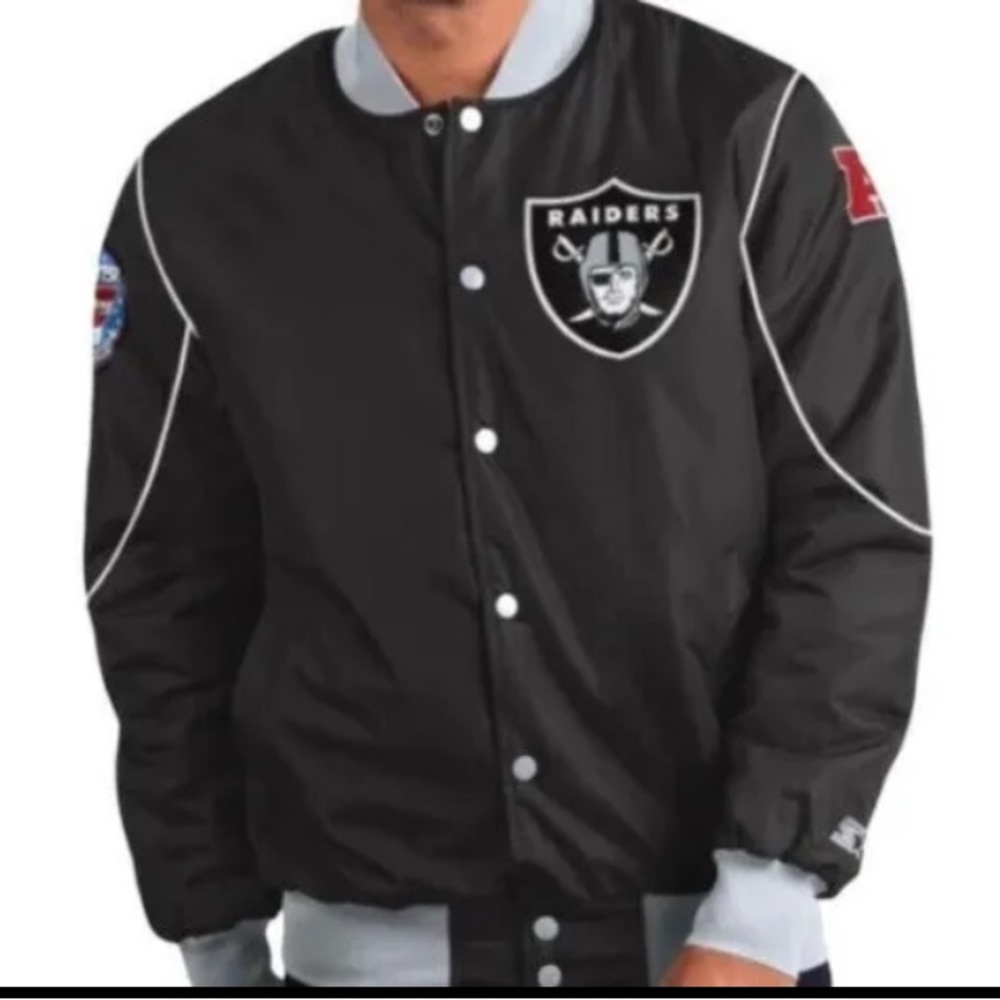 Starter Las Vegas Raiders Full Snap black Jacket